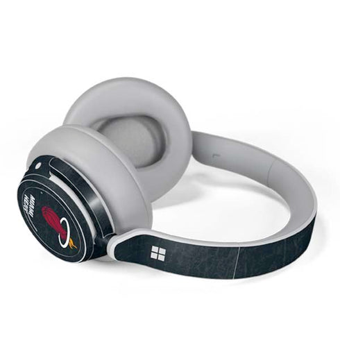 NBA Miami Heat Black Partial Logo Surface Headphones Skin